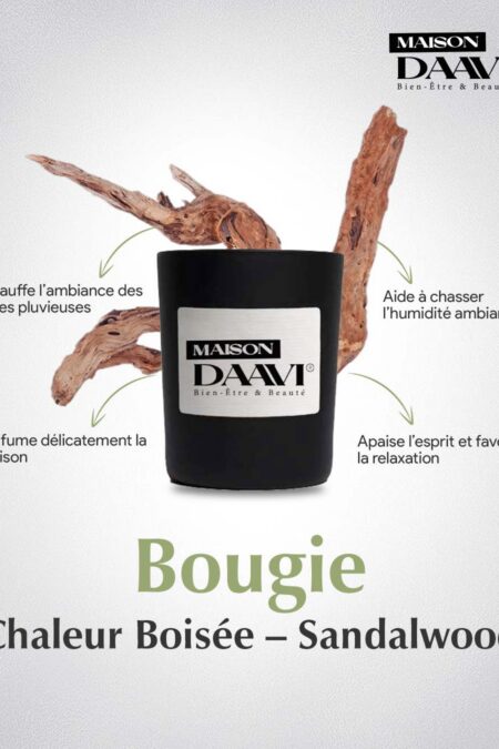Bougie "La chaleur boisée du Sandalwood"