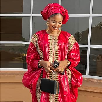 Boubou mariage Sénégal en bazin riche brodé sur-mesure By Daavi